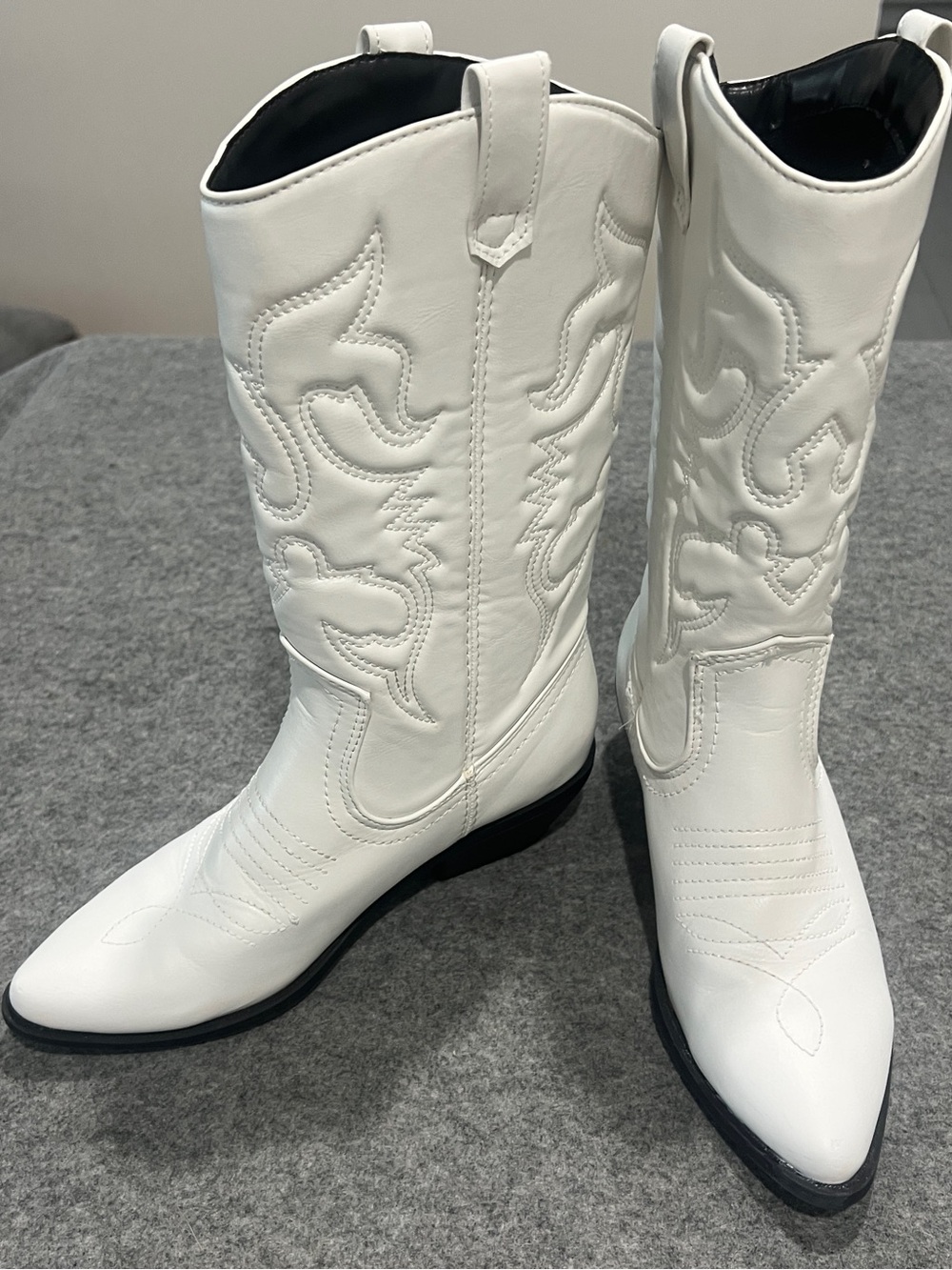 Soda “Reno” White Western Cowboy Boots for Women Size 7 - Picture 2 of 3